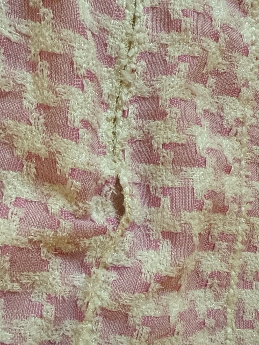 Retrofete Pink Houndstooth Strapless Mini Dress - Picture 4 of 6